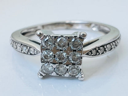 9ct Gold 0.20ct Diamond Ring