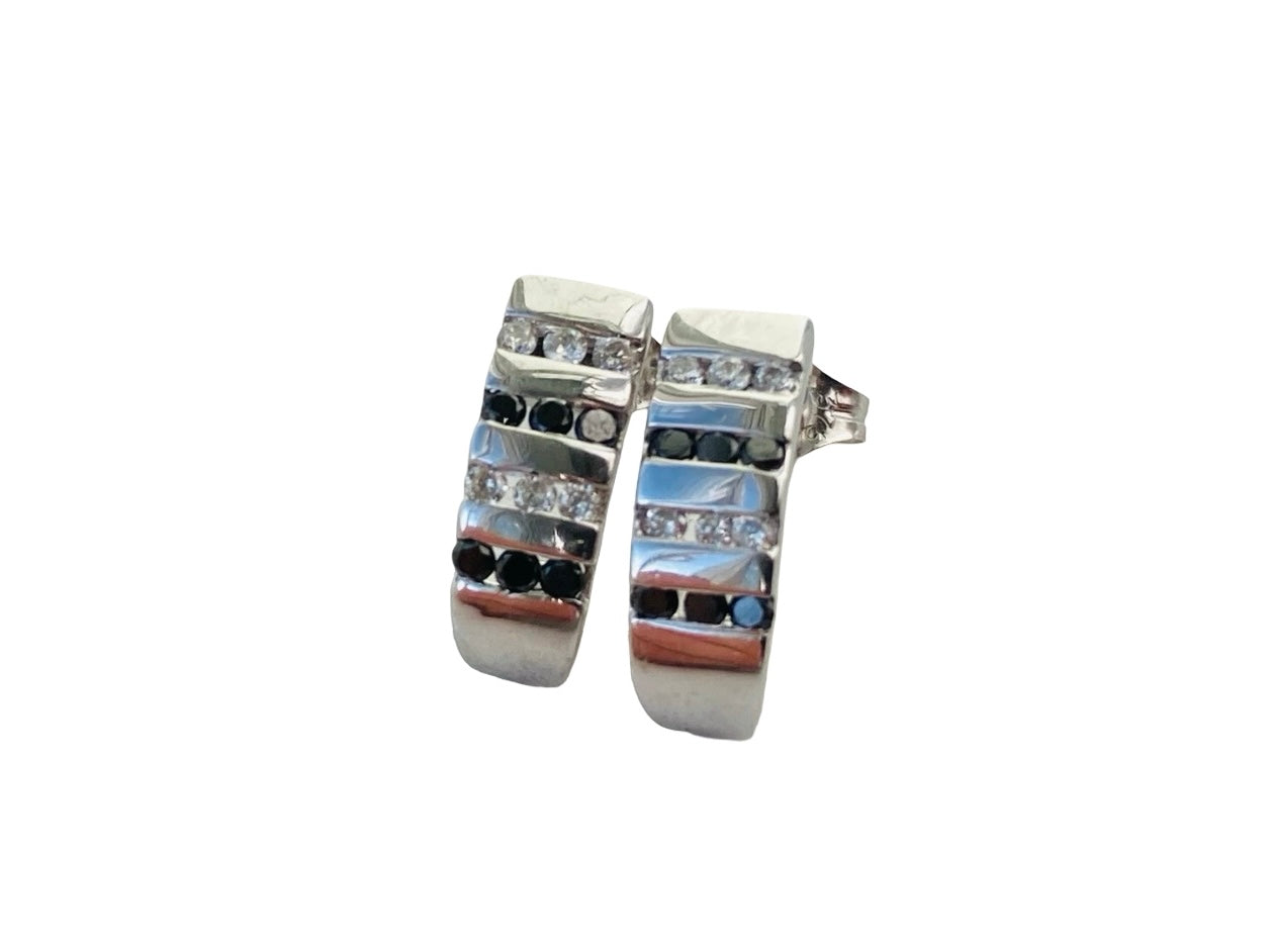 9ct Gold Diamond Earrings
