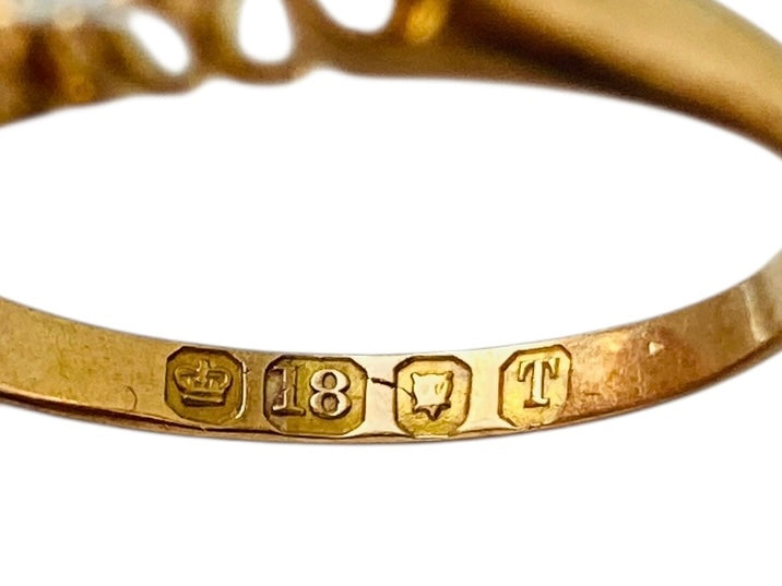 Antique Victorian 18ct Gold Five-Stone Diamond Ring