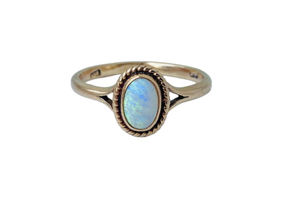 Antique 9ct Gold Opal Ring