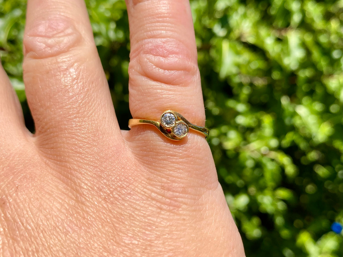 18ct Gold Two-Stone Toi Et Moi Diamond Ring