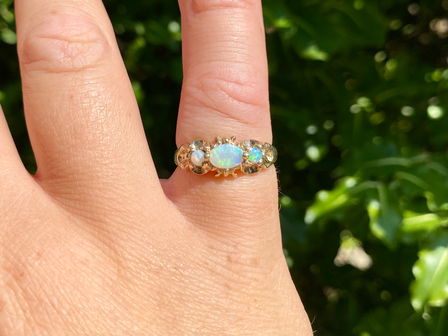 Vintage 9ct Gold Opal Ring