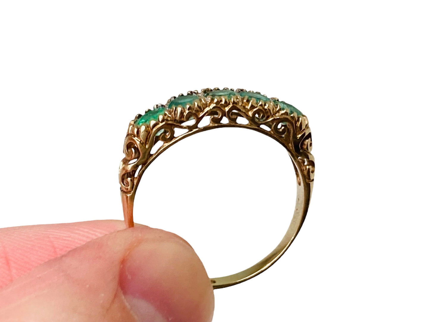 9ct Gold Emerald Ring