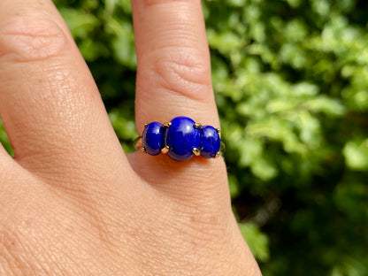 9ct Gold Lapis Lazuli Ring