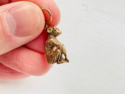 Vintage 9ct Gold Monkey Pendant