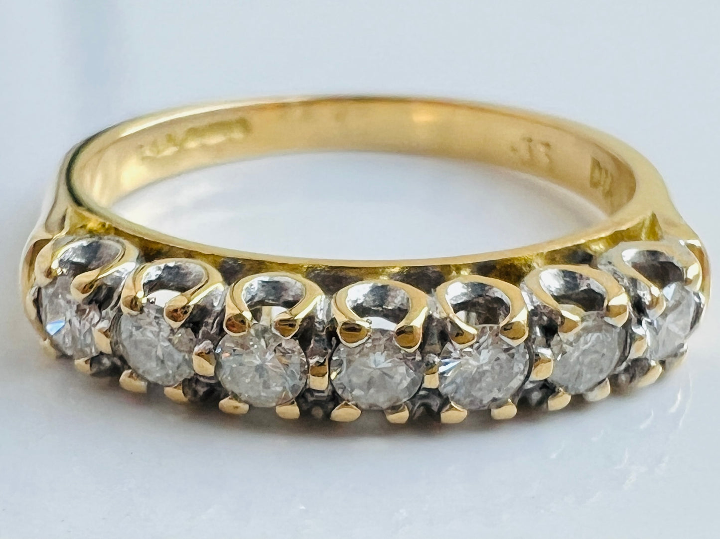 18ct Gold Seven-Stone 0.33ct Diamond Ring