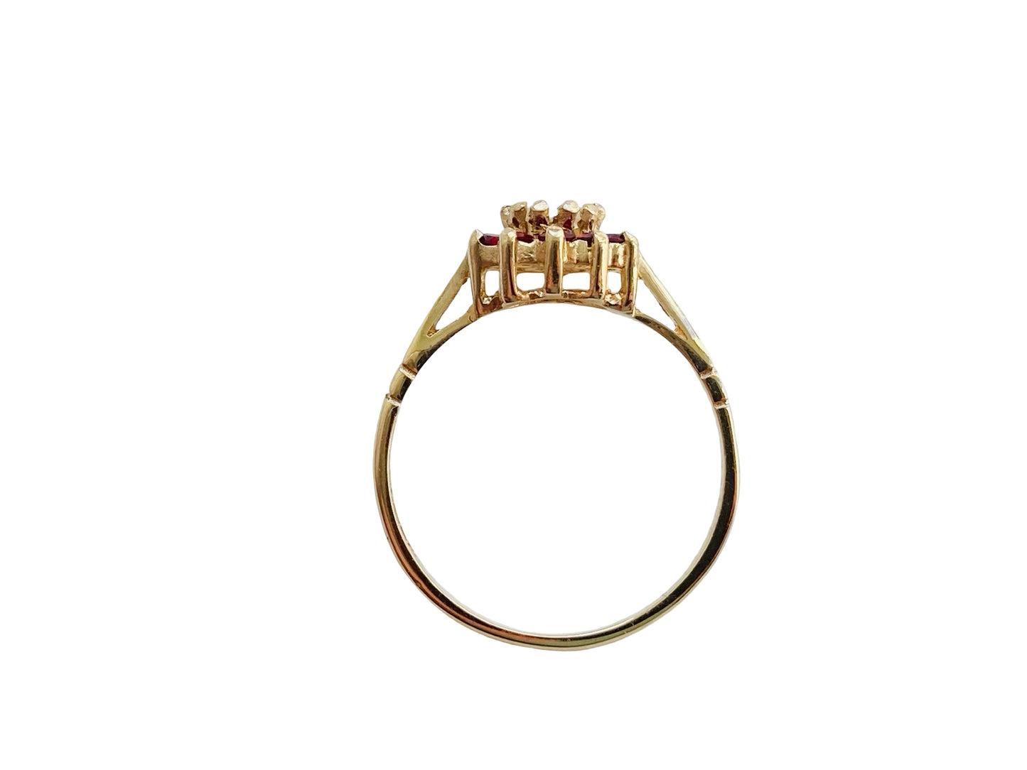 Vintage 9ct Gold Opal & Garnet Ring