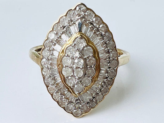 9ct Gold Diamond Ring