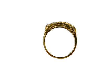 Vintage 18ct Gold Five-Stone Diamond Ring