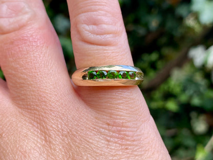 14ct Gold Diopside Dome Ring