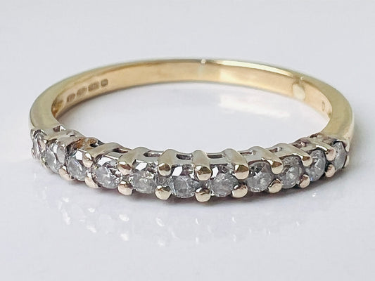 18ct Gold Eleven-Stone Diamond Stacking Ring