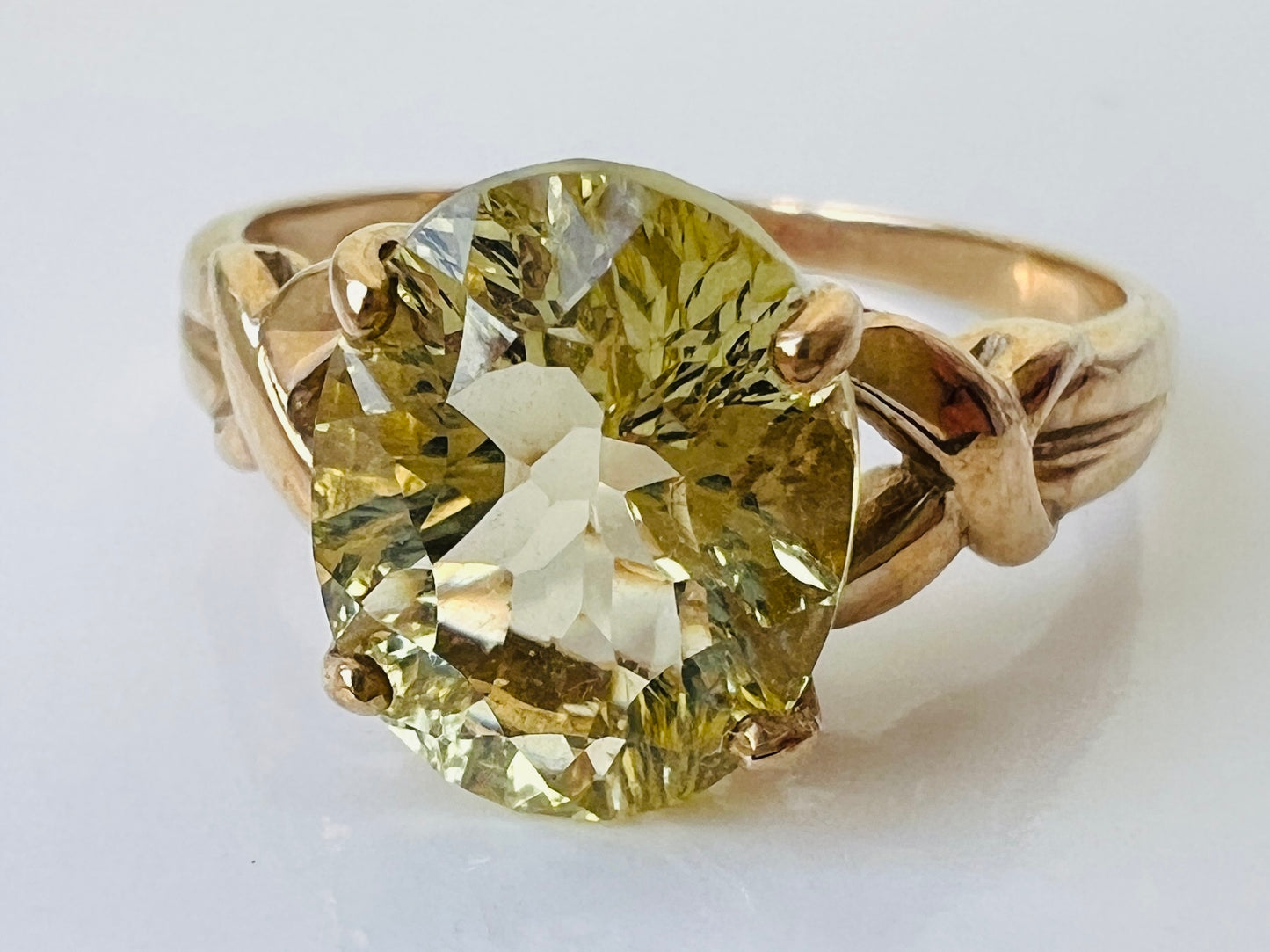 9ct Gold Lemon Quartz Ring