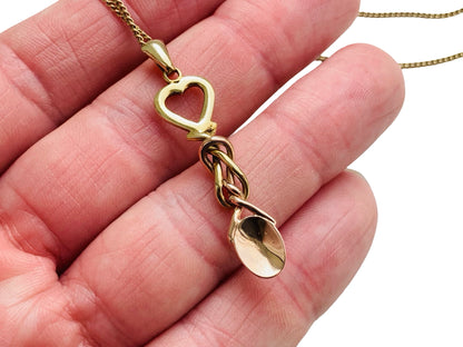 9ct Gold Clogau Lovespoon Pendant with Necklace