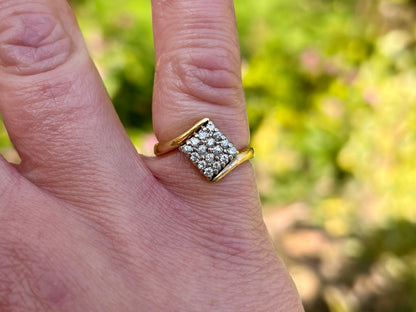 Vintage 18ct Gold Diamond Ring