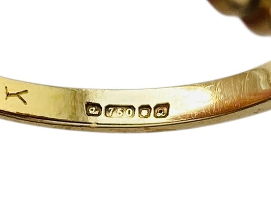 Vintage 18ct Gold Sapphire & Diamond Ring