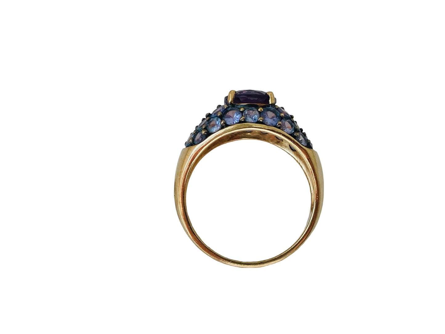 9ct Gold Amethyst & Iolite Ring