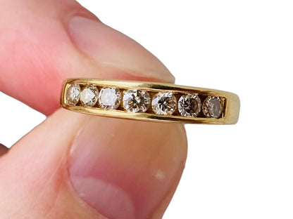 18ct Gold Seven-Stone Diamond Ring