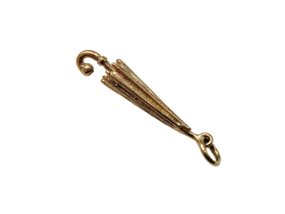 Vintage 9ct Gold Umbrella Pendant or Charm