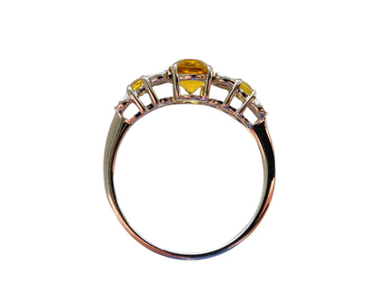 9ct Gold Scapolite & Diamond Ring