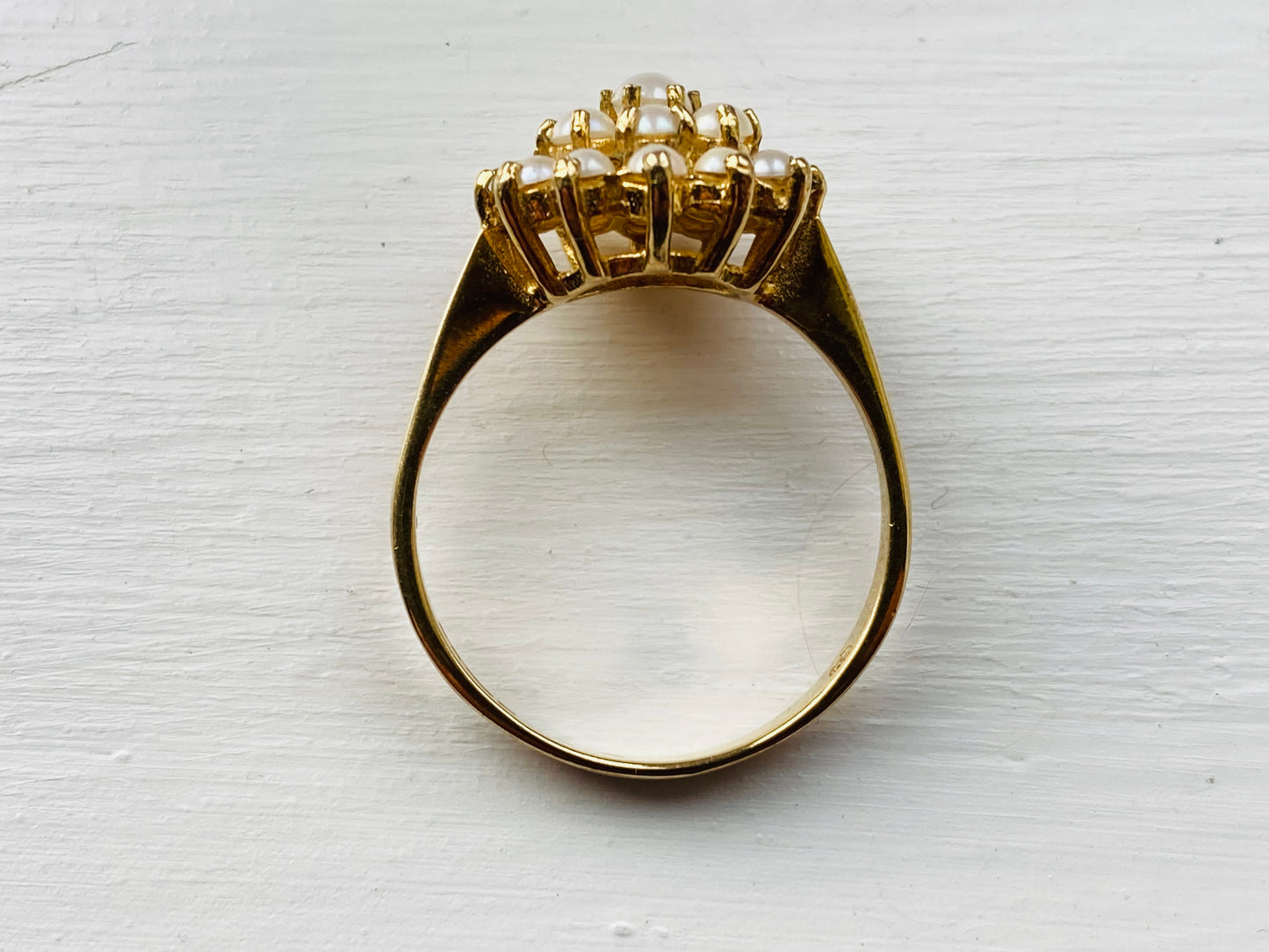 Vintage 9ct Gold Pearl Ring