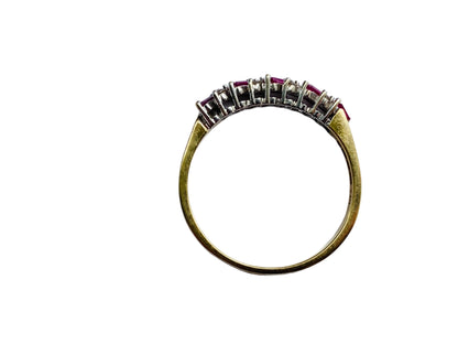 18ct Gold Ruby & Diamond Ring