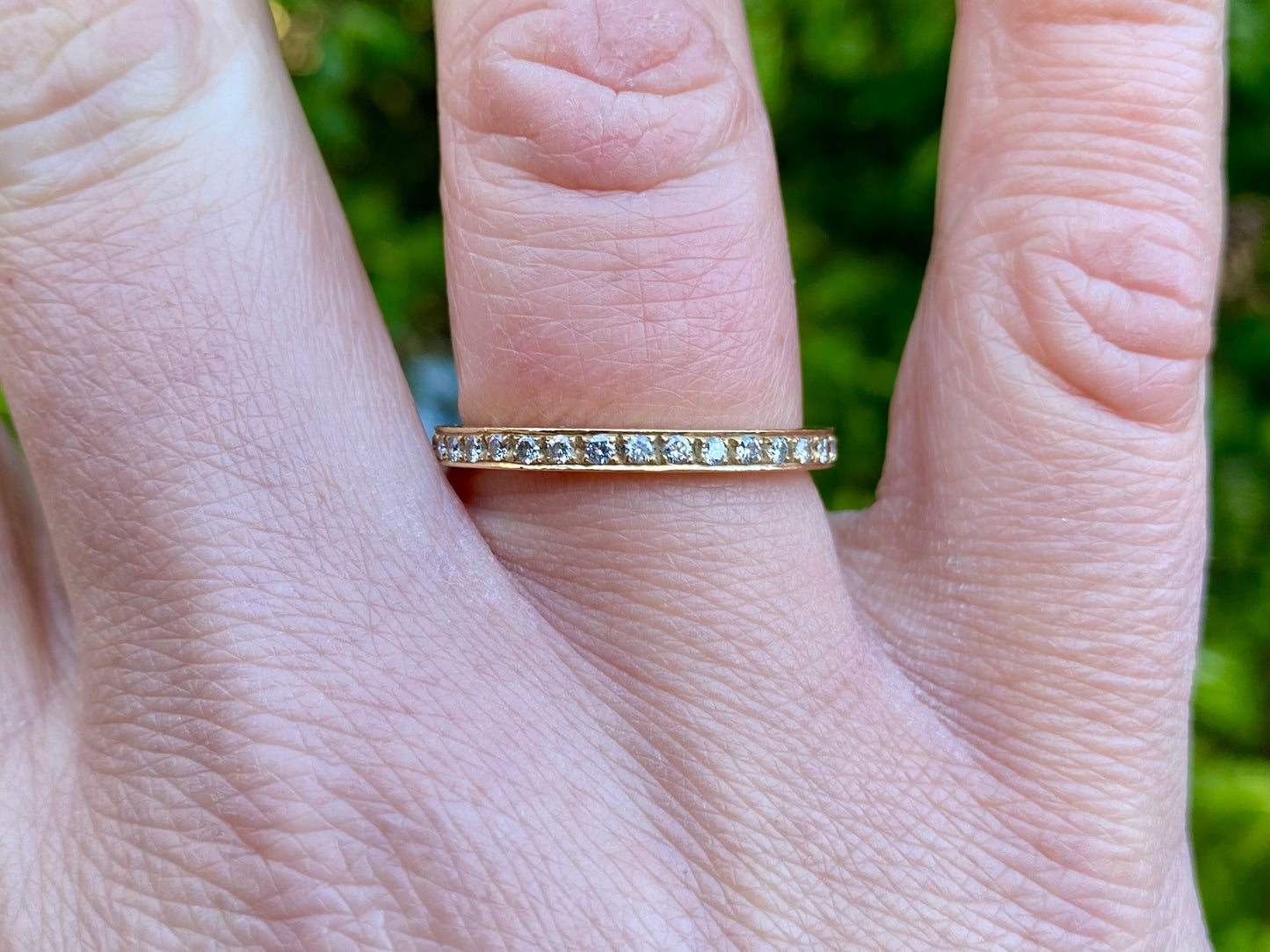 18ct Gold Diamond Band Ring