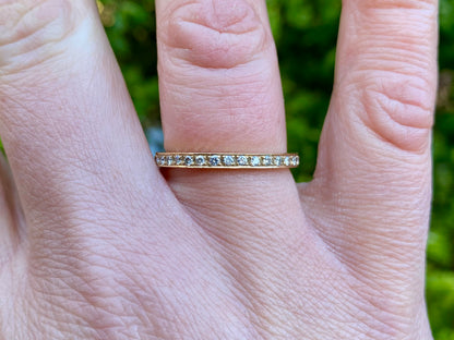 18ct Gold Diamond Band Ring