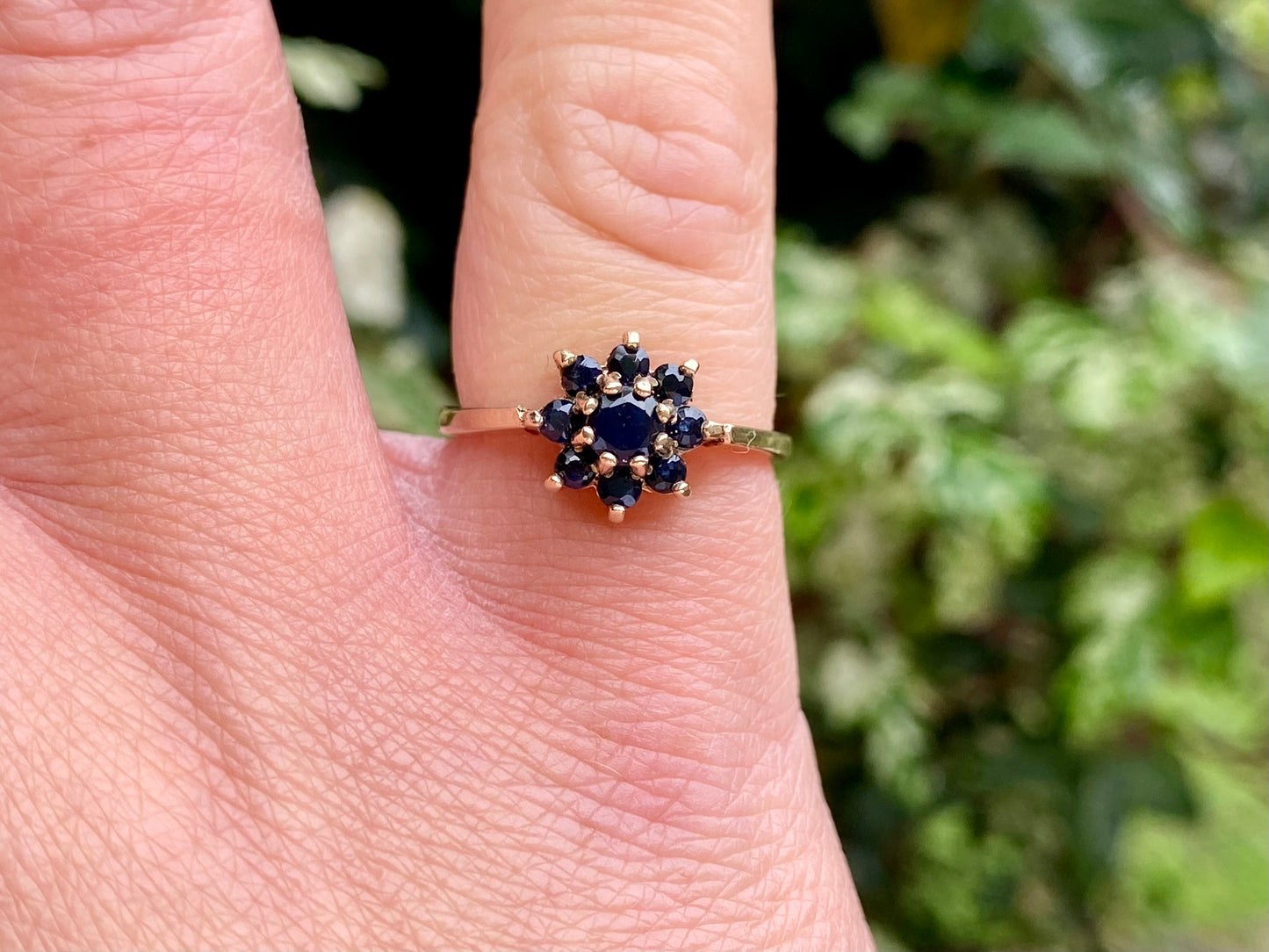 Vintage 9ct Gold Sapphire Ring