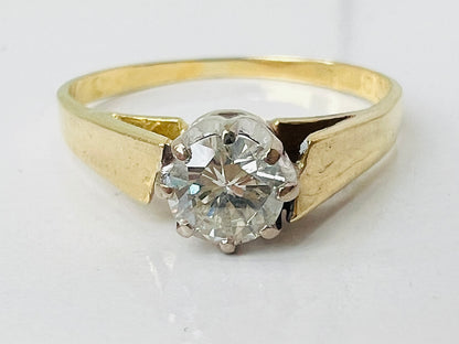 Vintage 18ct Gold Diamond 0.50ct Solitaire Ring