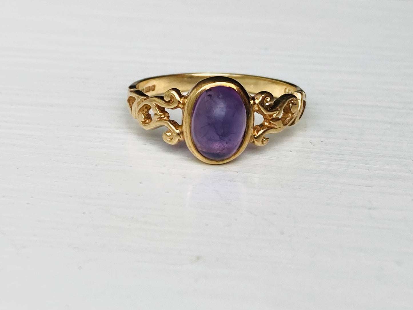 Vintage 9ct Gold Amethyst Ring