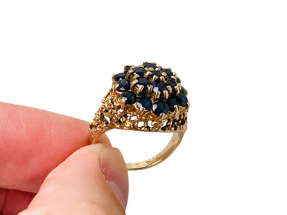 Vintage 9ct Gold Sapphire Ring