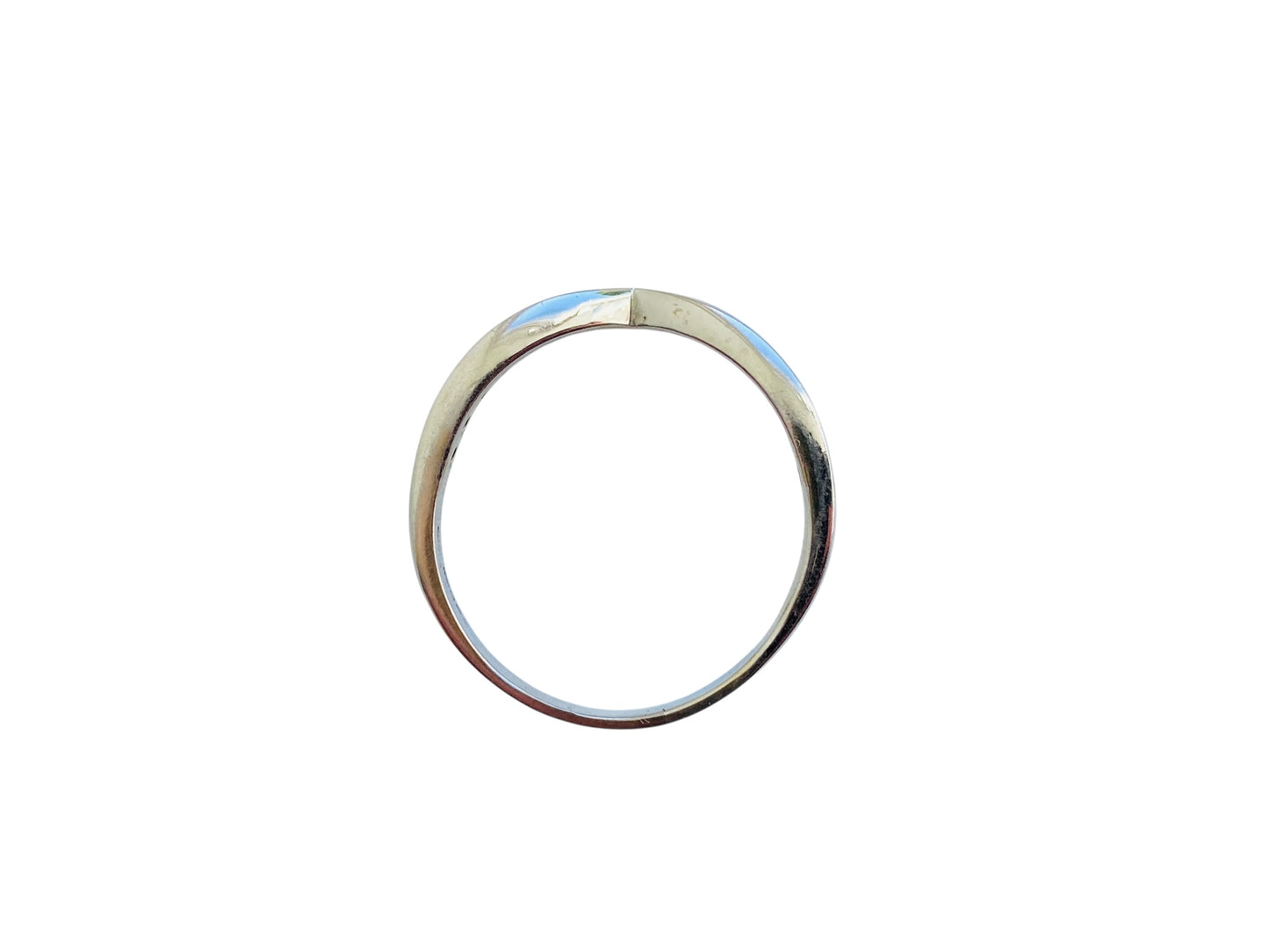 18ct Gold Diamond Wishbone/Chevron Ring