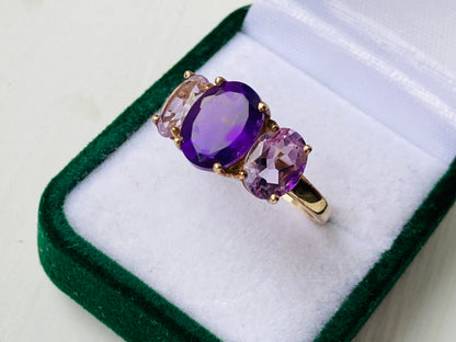 9ct Gold Amethyst Ring