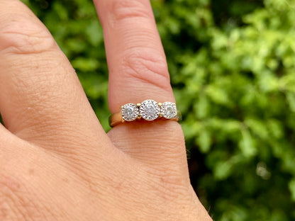 9ct Gold Diamond Ring