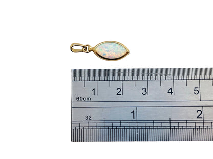 9ct Gold Synthetic Opal Pendant