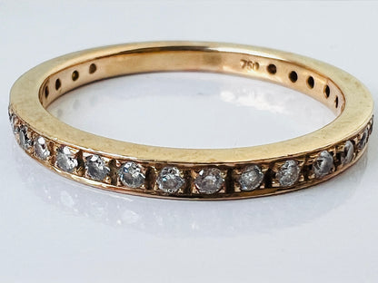 18ct Gold Diamond Band Ring