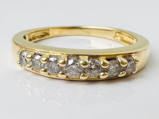 18ct Gold Seven-Stone Diamond Ring
