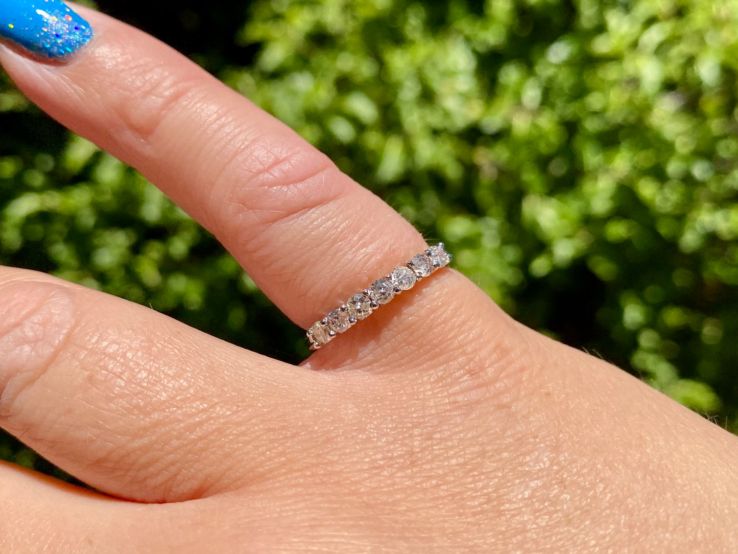 10ct Gold 0.50ct Seven-Stone Diamond Ring