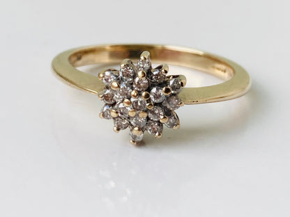 9ct Gold Diamond Ring