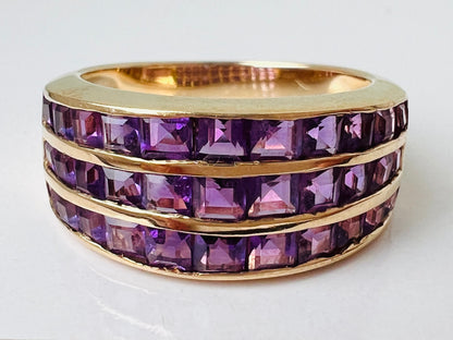 9ct Gold Amethyst Ring