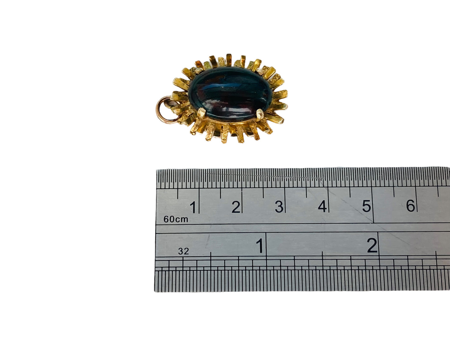 Vintage 9ct Gold Bloodstone  Pendant
