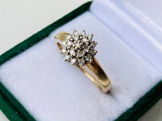 9ct Gold Diamond Ring