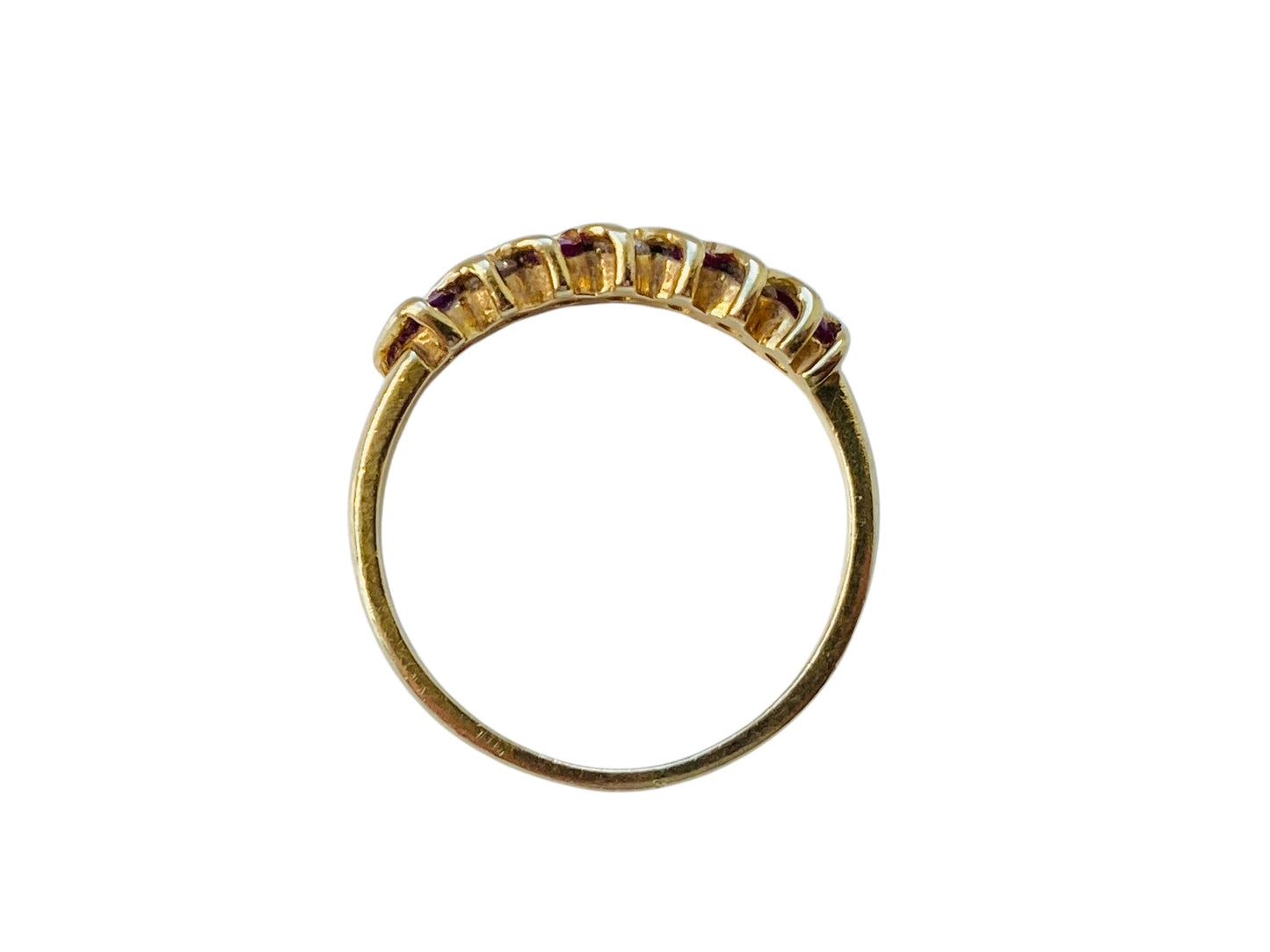 Vintage 18ct Gold Ruby & Diamond Ring