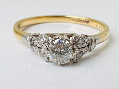 Antique 18ct Gold Diamond Ring