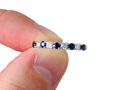 Vintage 18ct Gold Sapphire & Diamond Ring
