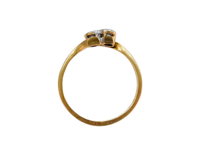 Vintage 18ct Gold Toi Et Moi Diamond Ring