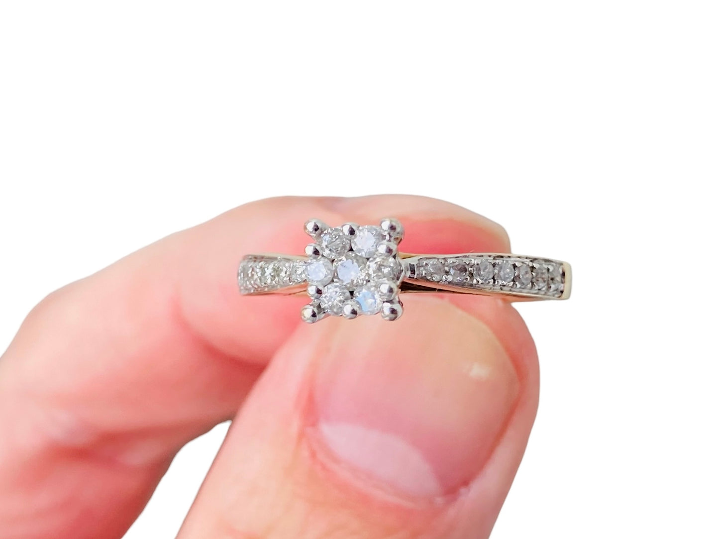 9ct Gold Diamond Ring