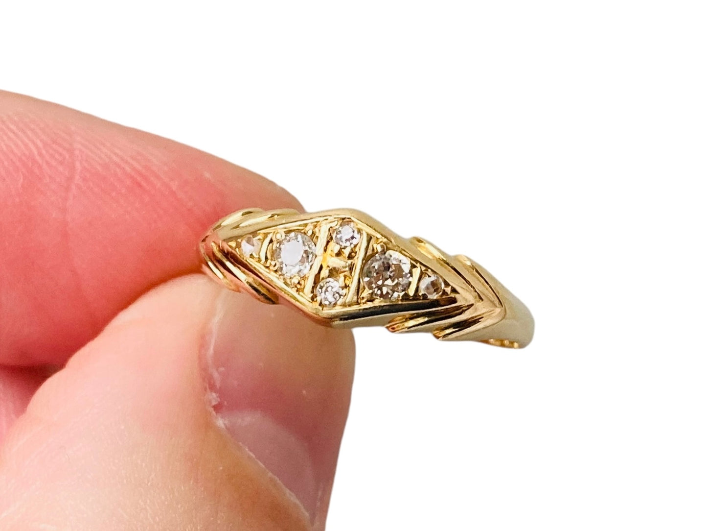 Antique 18ct Gold Diamond Ring