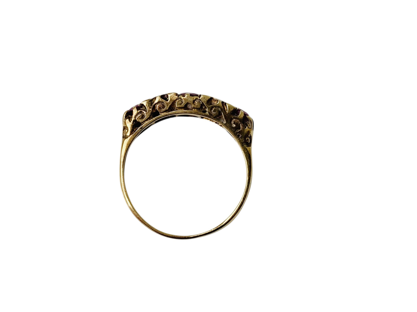 Vintage 9ct Gold Ruby & Diamond Ring