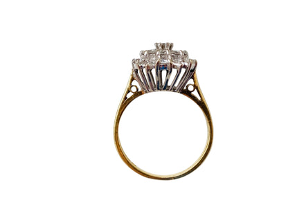 18ct Gold Diamond Cluster Ring